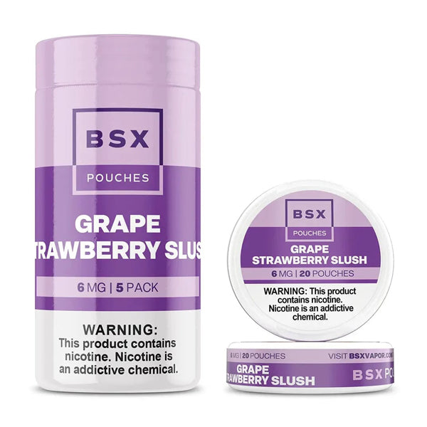 Basix Nicotine Pouches (20ct Can)(5-Can Pack) grape strawberry slush