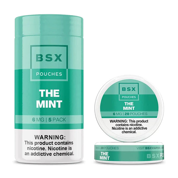 Basix Nicotine Pouches (20ct Can)(5-Can Pack) the mint