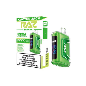 RAZ TN9000 Disposable cactus jack with packaging