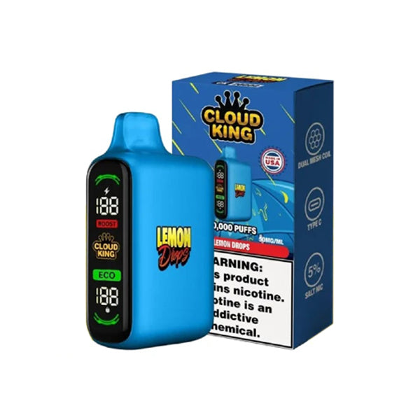 Cloud King Disposable lemon drops with packaging