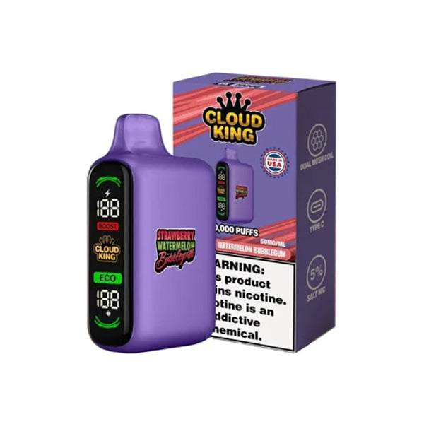 Cloud King Disposable strawberry watermelon bublegum with packaging