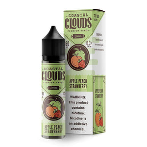 Apple Peach Strawberry by Coastal Clouds Series 60mL with packaging