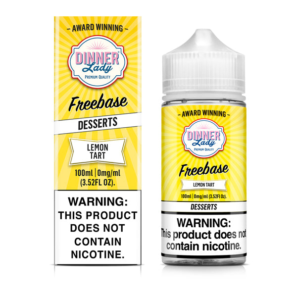 Dinner Lady Lemon Tart TFN 100mL Freebase Vape Juice with packaging