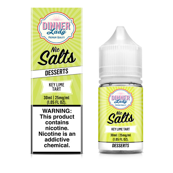 Dinner Lady Key Lime Tart TFN 30mL Salt Nicotine Vape Juice with packaging