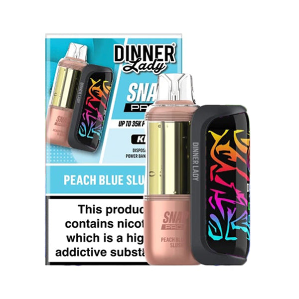 Dinner Lady Snap Pro Disposable (Dispo + Power Dock) each blue slushy with packaging