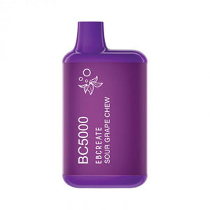 BC5000 (Non Branded EBDESIGN) Disposable | 5000 Puffs | 9.5mL | 4-5% sour grape chew
