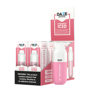 Daze Egge Disposable | 3000 Puffs | 7mL Strapple Iced with Packaging