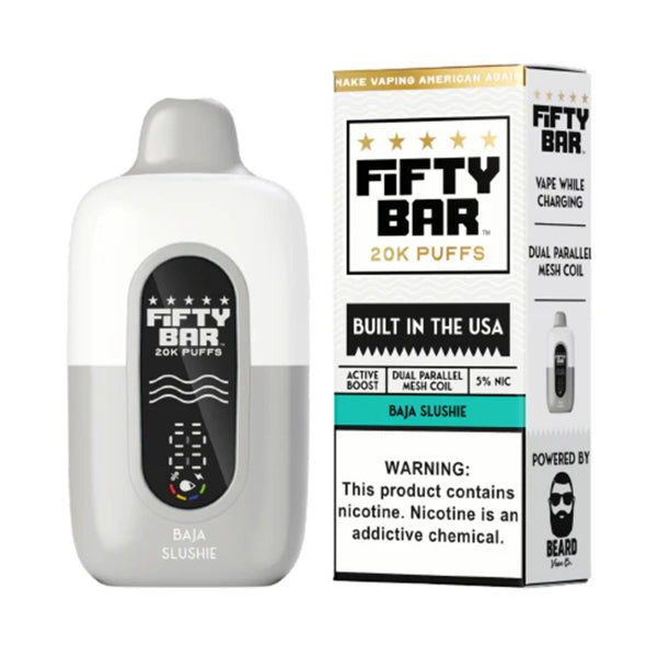 Fifty Bar V2 20K Disposable baja slushie with packaging