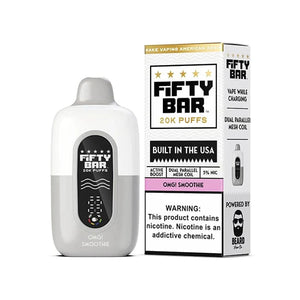 Fifty Bar V2 20K Disposable omg smoothie with packaging