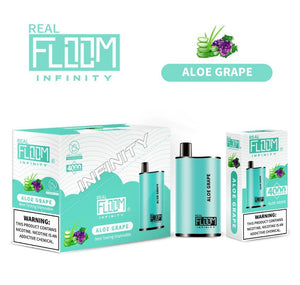 Floom Infinity Disposable | 4000 Puffs | 10mL Aloe Grape with Packaging and Box