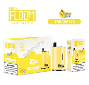 Floom Infinity Disposable | 4000 Puffs | 10mL Banana Ice with Packaging and Box