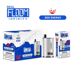 Floom Infinity Disposable | 4000 Puffs | 10mL Red Energy with Packaging and Box
