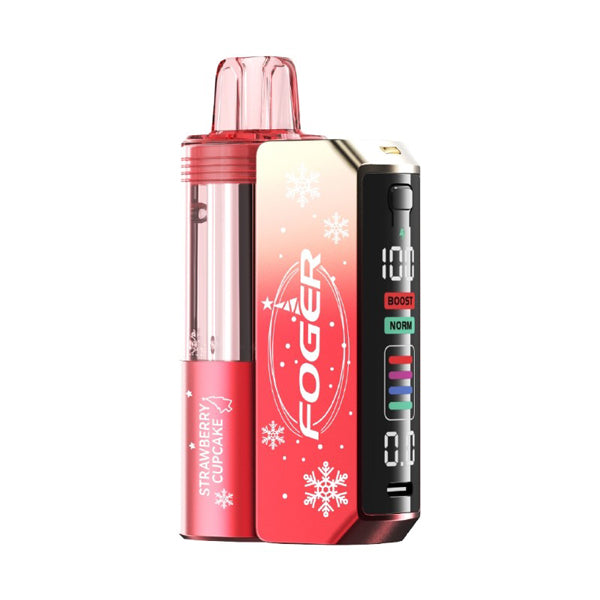 Foger Switch Pro E-Cig Disposable 30000 Puff 19mL 50mg strawberry cupcake