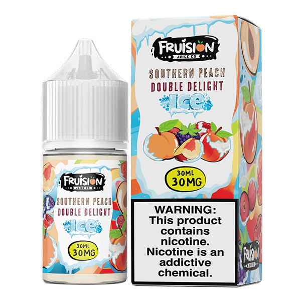 Southern Peach Double Delight Ice by Frusion E-Juice (30mL)(Salts) with Packaging