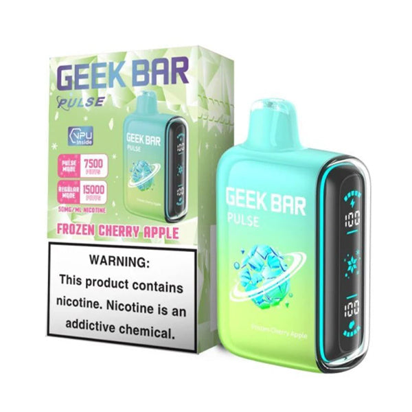 Geek Bar Pulse Disposable frozen cherry apple with packaging