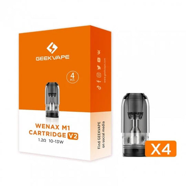 Geekvape Wenax M1 V2 Replacement Pod 1.2ohm with packaging