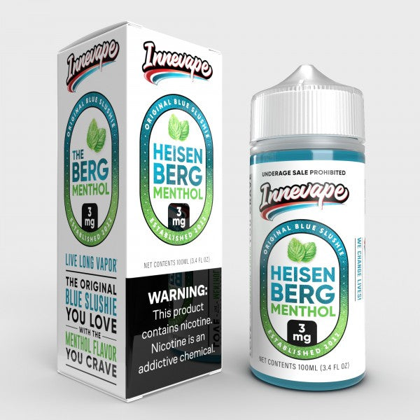 Heisenberg Menthol by Innevape Series E-Liquid 100mL (Freebase) with packaging