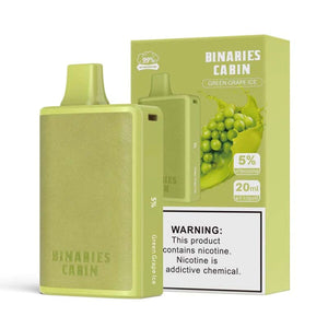 HorizonTech – Binaries Cabin Disposable | 10,000 puffs | 20mL Green Grape Ice with Packaging