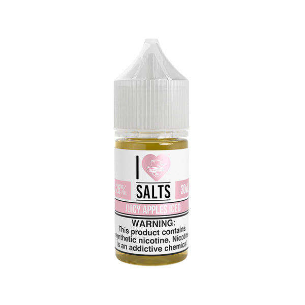 I Love Salts Juicy Apple Ice Mad Hatter Juice 30mL bottle