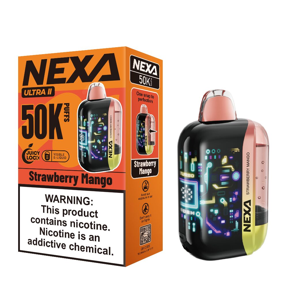 NEXA Ultra 2 Disposable Strawberry Mango with packaging