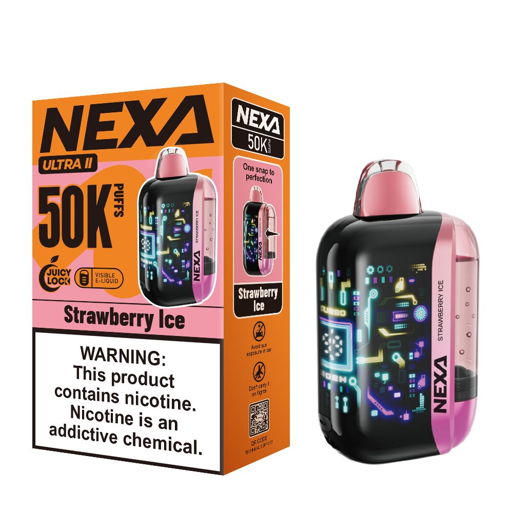 NEXA Ultra 2 Disposable Strawberry Ice with packaging