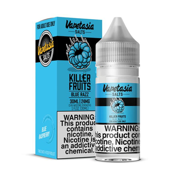 Killer Fruits Blue Razz by Vapetasia Salts 30ml with Packaging