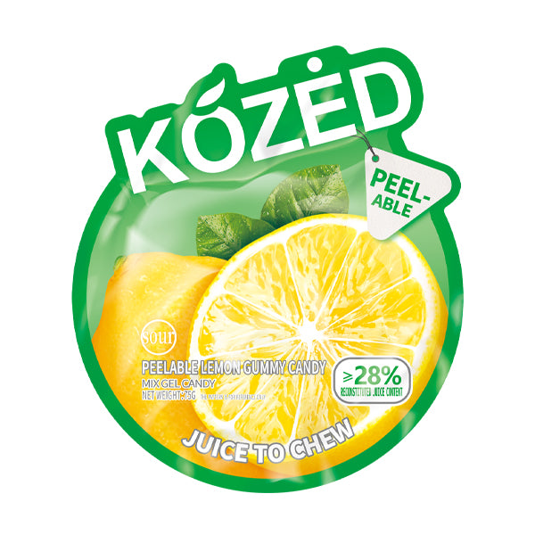 Kozed Peelable Gummy Candy lemon