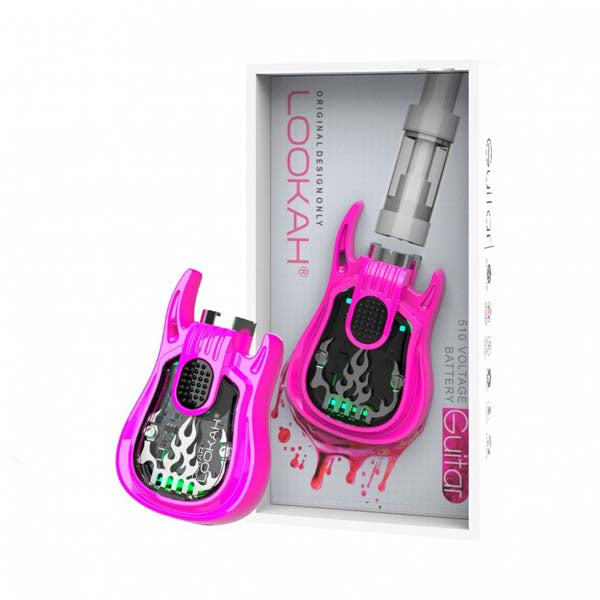 Lookah Guitar 510 Battery Mod pink with packaging