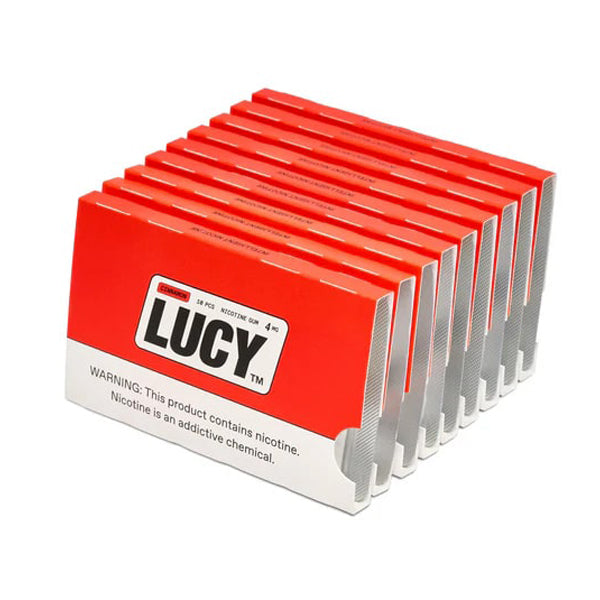 Lucy Nicotine Gum (10-Piece Blister Pack) cinnamon