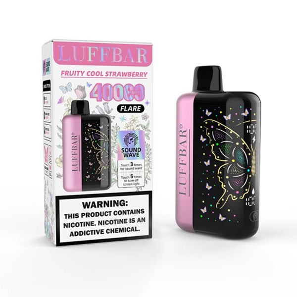 Luffbar Disposable fruity cool strawberry with packaging