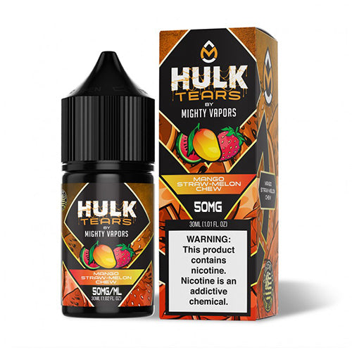 Mango by Mighty Vapors Hulk Tears Salt Series E-Liquid 30mL (Salt Nic) with packaging