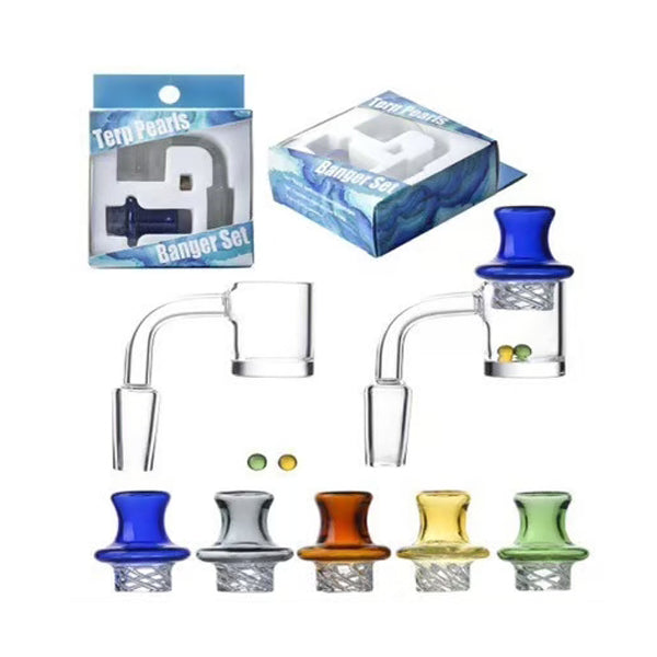 Non branded QB13 90° Flat Top Bucket Banger 14mm Male Slurper Set