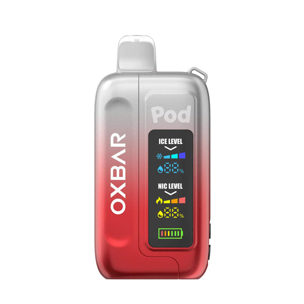 Oxbar Ice-Nic Control Pod Juice Edition E-Cig Disposable 35000 Puffs 14mL 50mg Clear Ruby