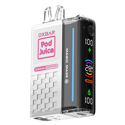 Oxbar Magic Maze 2.0 Pod Juice E-Cig Disposable 30000 Puffs 13mL 50mg Clear Pink