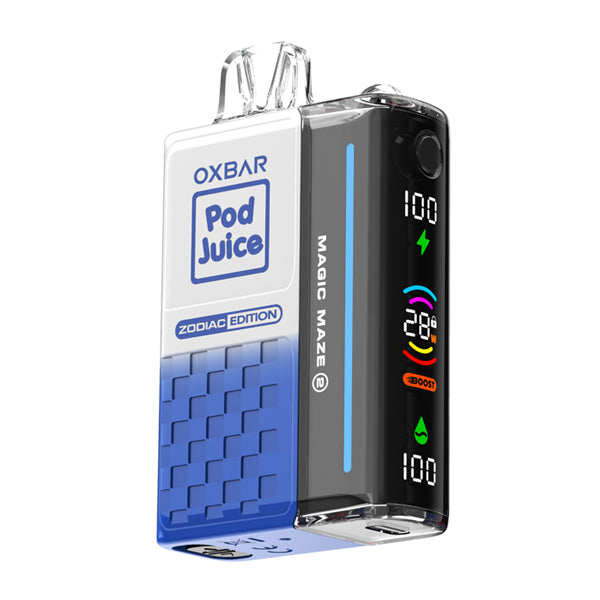 Oxbar Magic Maze 2.0 Pod Juice E-Cig Disposable 30000 Puffs 13mL 50mg Blue Slushy ice