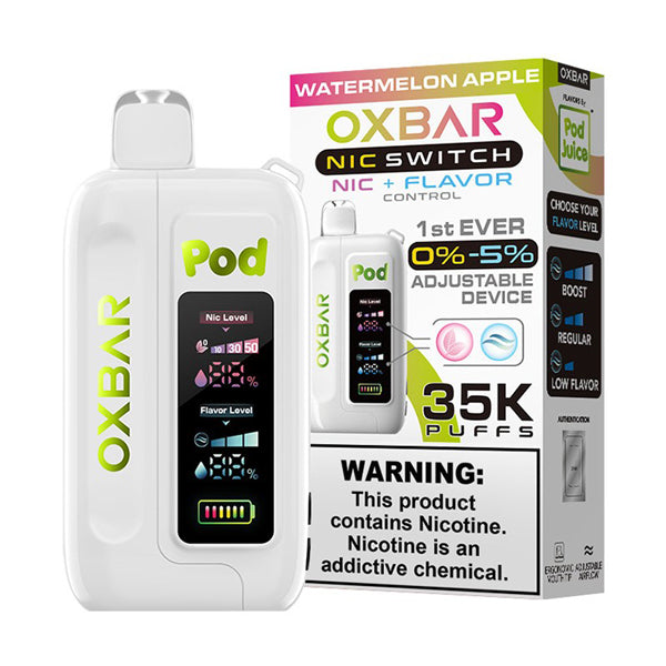 Oxbar Nic-Switch Pod Juice Edition Disposable watermelon apple with packaging