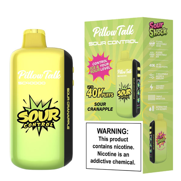 Pillow Talk SC40000 Disposable sour cranapple with packaging