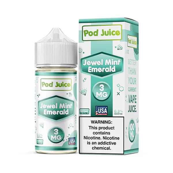 Jewel Mint Emerald | Pod Juice | 100mL with packaging