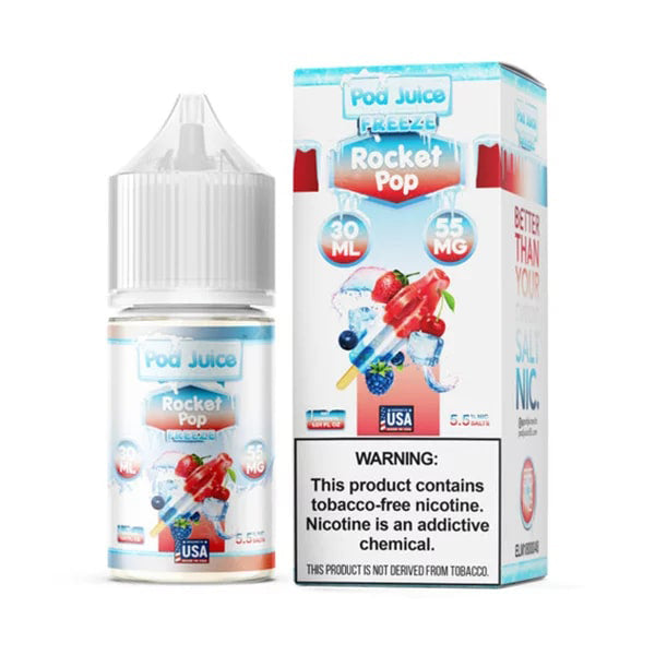 Rocket Pop Freeze | Pod Juice Salts | 30mL with packaging