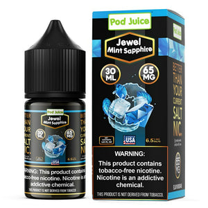 Jewel Mint Sapphire by Pod Juice Salts Series 30mL with Packaging