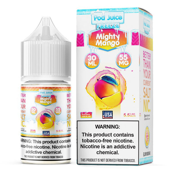 Mighty Mango Freeze by Pod Juice TFN Salt 30mL with Packaging