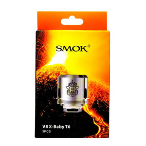 SMOK TFV8 X-Baby Beast Brother - Replacement Coils (Pack of 3) V8 X-Baby T6 packaging only
