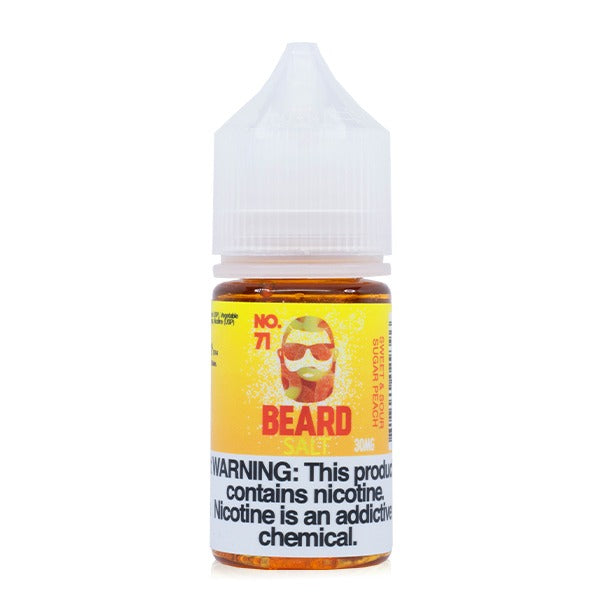 No. 71 Sweet and Sour Sugar Peach by Beard Salts 30mL Bottle