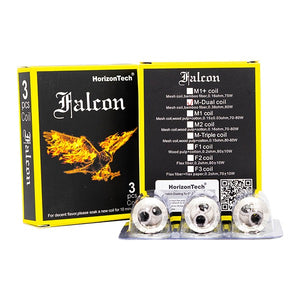 HorizonTech Falcon Coils (3-Pack) - M Dual Coil with packaging