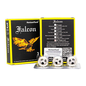 HorizonTech Falcon Coils (3-Pack) - M Triple Coil with packaging