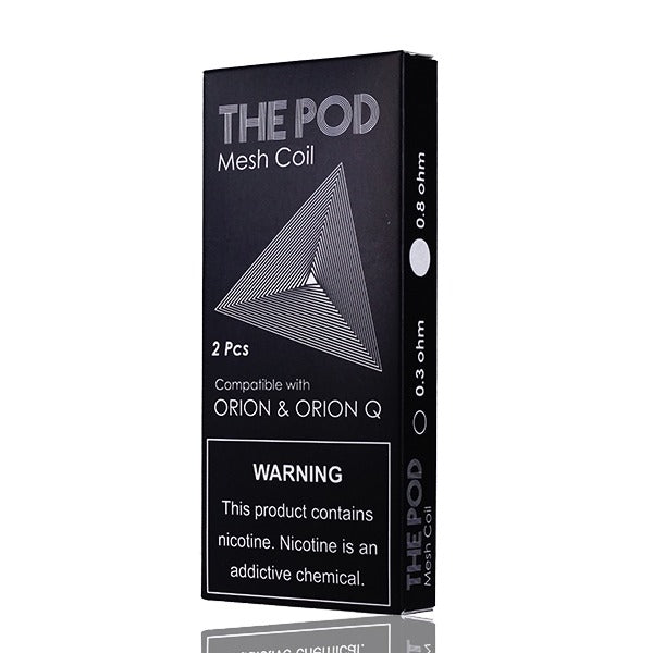 IQS The Pod Mesh Orion Replacement  Pods (2-Pack) 0.8ohm with packaging