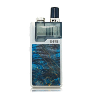 Lost Vape Quest Orion Q Pod Device  Full Kit Silver Blue Stabwood