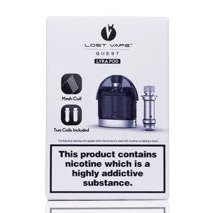 Lost Vape Lyra Pod Cartridge Pack (Coils Included) packaging only