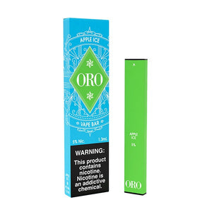 Oro Disposable | 300 Puffs | 1.3mL Apple Ice 5% with Packaging