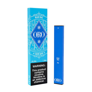 Oro Disposable | 300 Puffs | 1.3mL Blue Raz 5% with Packaging